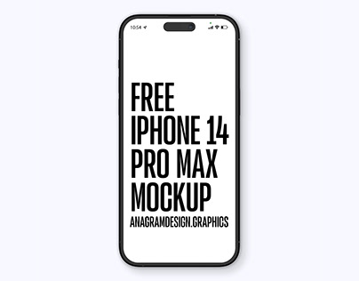 Simple Free iPhone 14 Pro Max Mockup