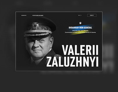 Landing page Biography | Valerii Zaluzhnyi