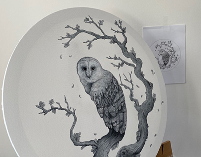 Work commissioned, snowy owl