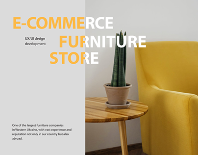 E-commerce furniture store "Rata"
