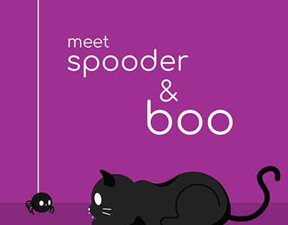 Spooder & Boo - Halloween gif