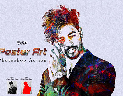 Vector Poster Art Photoshop Action