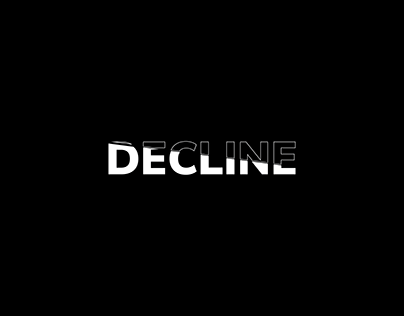 Simpe "DECLINE' Logo Style