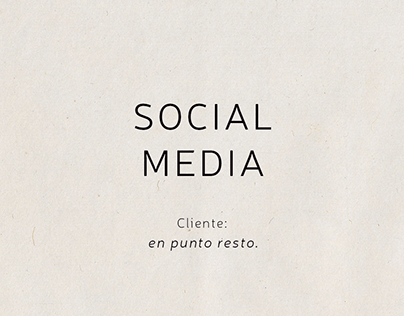 Social Media Design for En Punto Resto