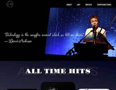 Project thumbnail - Laurie Anderson Website Design