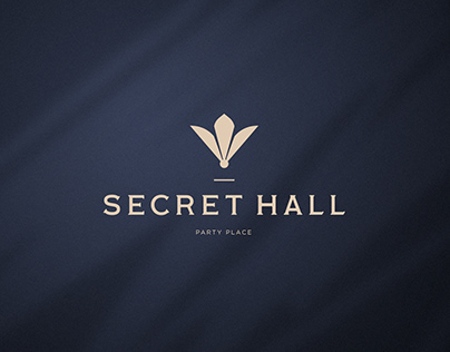 secret hall. logo design