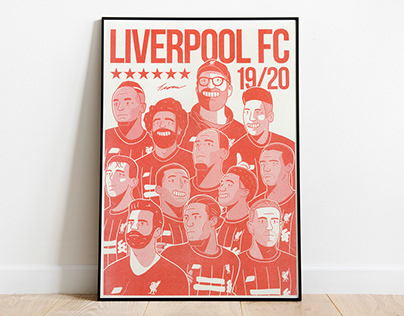Liverpool FC Risograph Poster