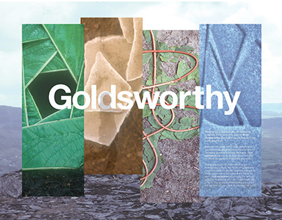 Exhibition Panel Concept: Andy Goldsworthy