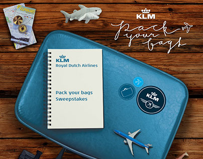 KLM, Pack Your Bags Sweepstakes Microsite