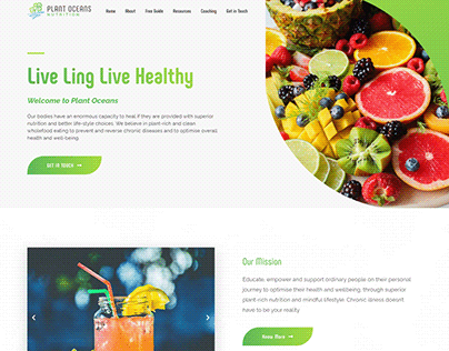 Nutrition WordPress website - Health Design