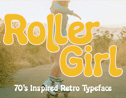 Roller Girl - Groovy Retro 70's Font
