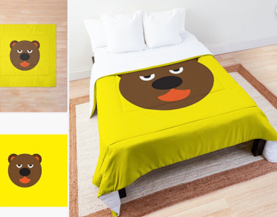 Brown cute Teddy bear Comforter