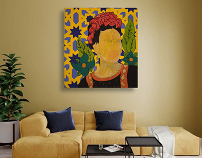 Frida kahlo , Acrylic painting on canvas