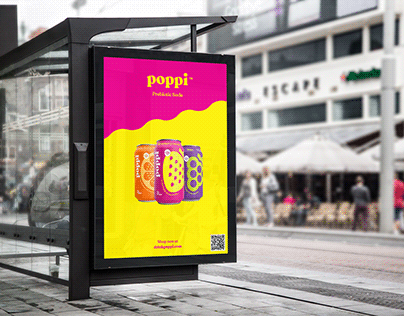 Poppi Prebiotic Soda Promotional Video & AR Poster