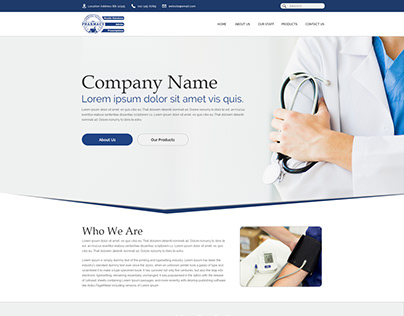 Pharmacy Homepage Layout