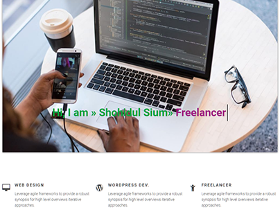 Portfolio/Resume Landing Page By Wordpress+Astra & Elem