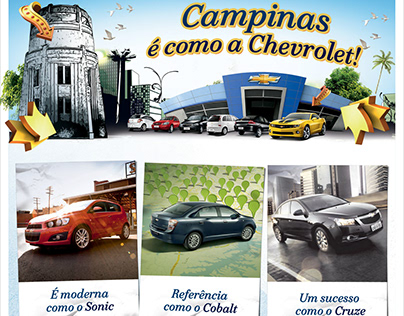 Anúncio Chevrolet Aniversário de Campinas-SP