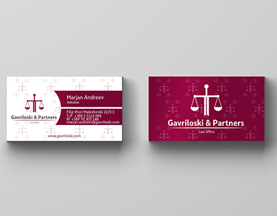 Business Cards with UV SPOT - Lawyers