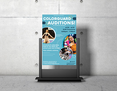 2021 - 2022 KHS Colorguard Audition Posters