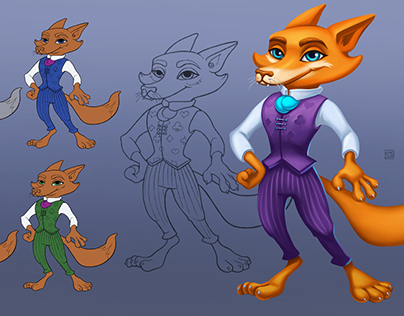 Character desing: Mr. Fox