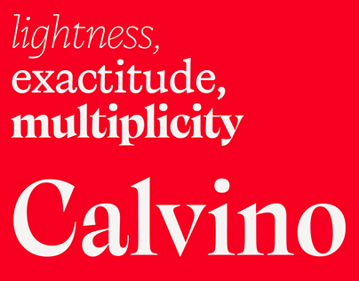 Calvino - Lightness, exactitude, multiplicity