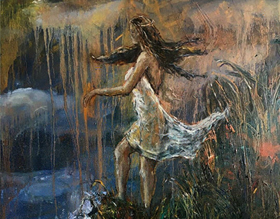 Oil on canvas, 70x100 cm, "Rüzgâr beni taşıyacak"