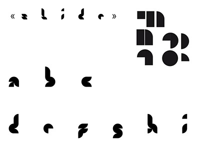 Typographie à partir de formes