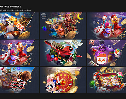 Project thumbnail - ONLINE CASINO SLOTS WEBSITE BANNERS
