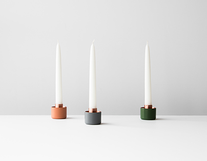 Aubry / Lévesque - Copper Candle Holders