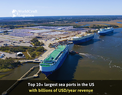 What are the largest 10+ US ports?