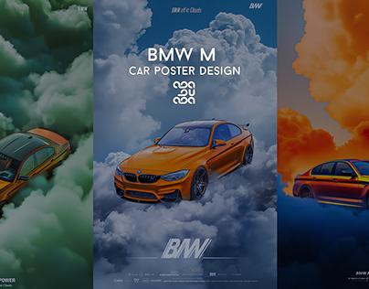 BMW CAR POSTER DESIGN BY MJ