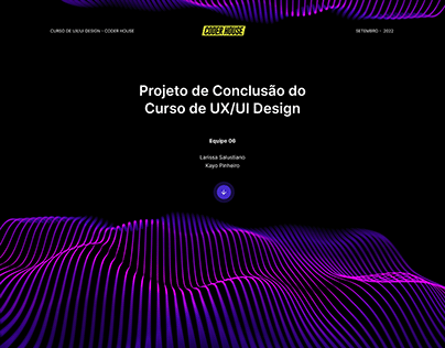 PROJETO DO CURSO DE UX/UI DESIGN - CODER HOUSE