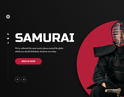 Samurai Landing Page