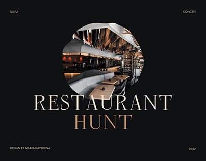 Website for Hunt Restaurant | Redesign concept