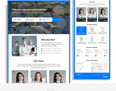 Project thumbnail - Health Care Website Design