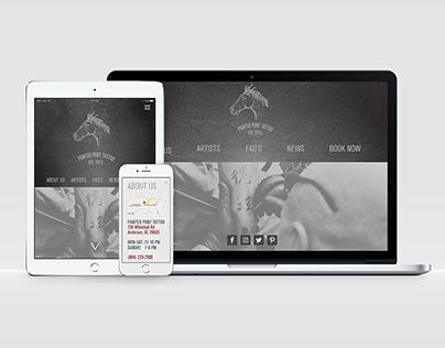 Painted Pony Tattoo Rebrand and Website Design
