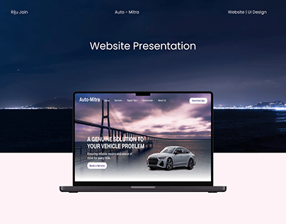 Website Design - AutoMitra (Vehicle Service App)