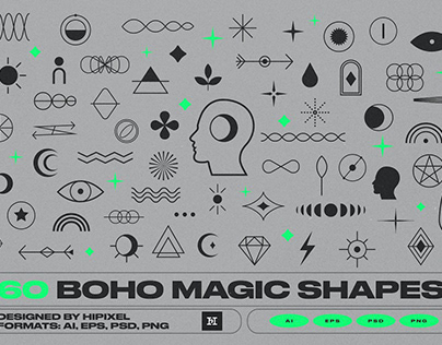 60 Boho Shapes