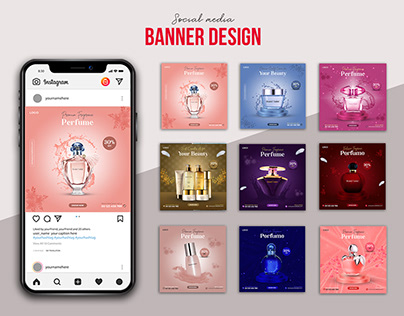 Cosmetics Social Media Banner Design