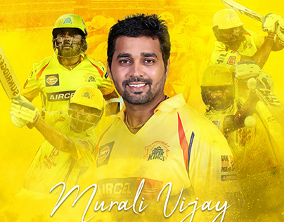 Murali Vijay CSK Poster