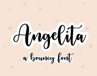 Angelita a Bouncy Cursive Handwritten Font