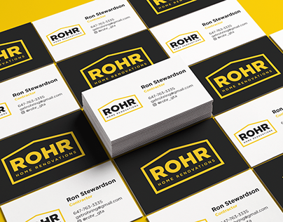 ROHR Home Renovations Brand & Print Design