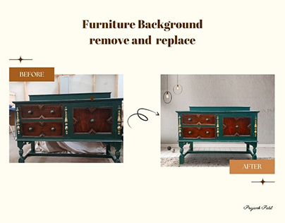 Furniture Background remove Replace & Retouch
