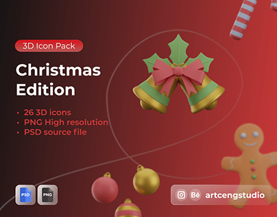 Christmas Edition 3D Illustration Pack