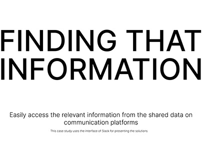 Find the information from the shared data on Slack