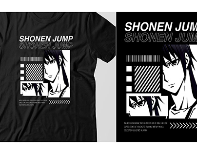 SHONEN JUMP Typography T-shirt Design