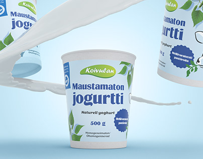 Yogurt labels for Koivulan Maito & Juusto