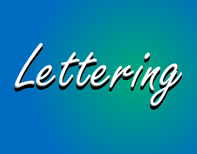 Lettering Nombre en 3D