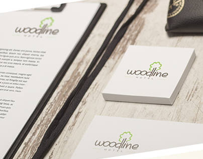 Woodline Hotel Logo Design
