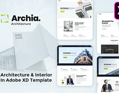 Archia - Architecture & Interior Adobe XD template